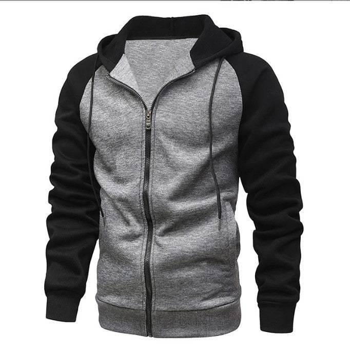 Men's Color-blocking Fashion Raglan Sleeve Sweater