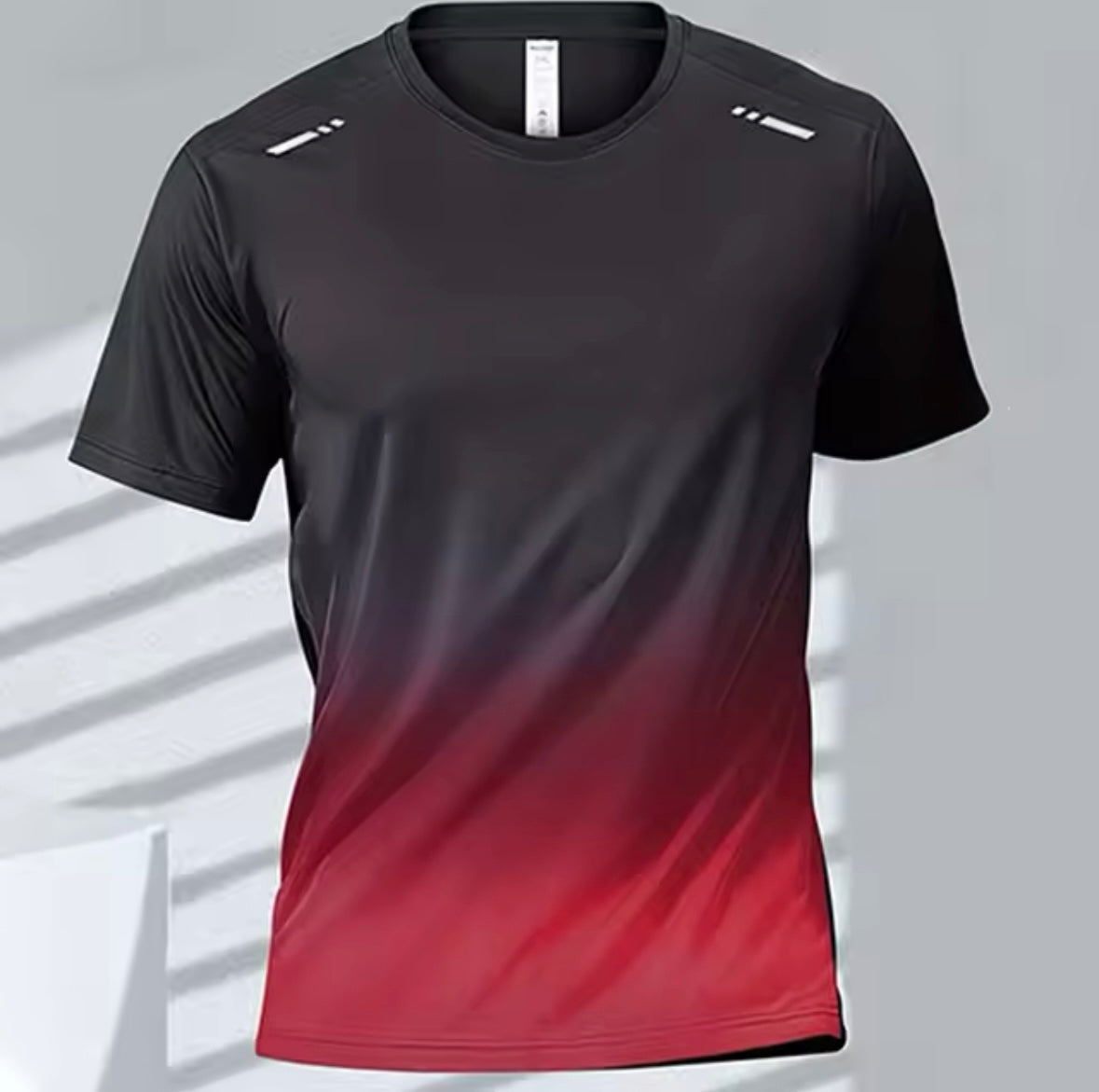 Men's T-shirts Sports Running T-shirt Quick-drying Gradient Short Sleeve