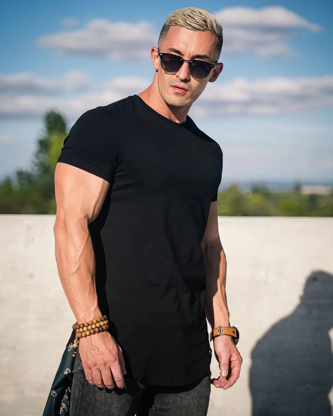 Muscle Summer Men's Athleisure Workout short sleeve T-shirt